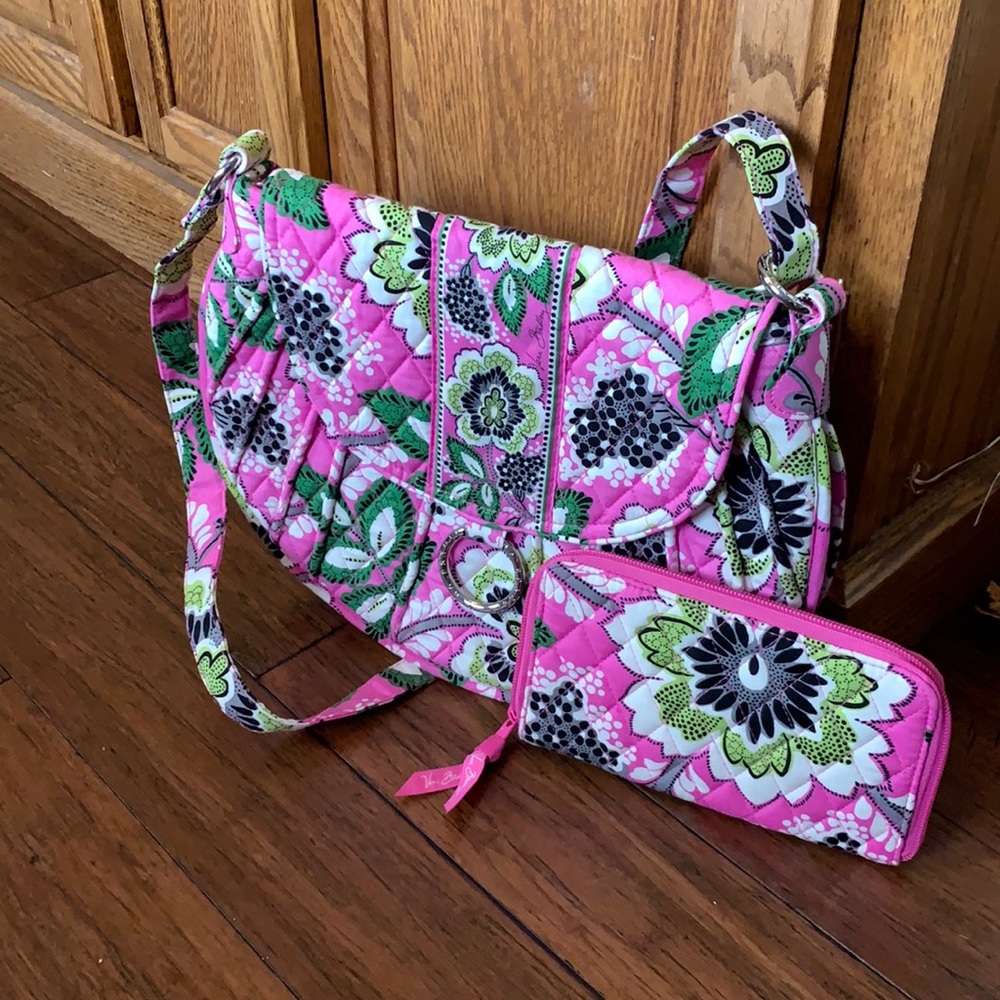 Vera Bradley crossbody purse and wallet